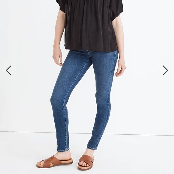 Madewell Maternity Over-the-Belly Skinny Jeans in Coronet Wash* - Picture 1 of 5